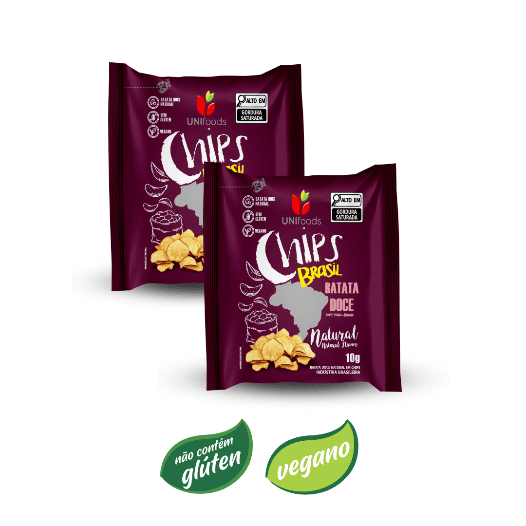 Sachê de batata doce em chips 10g