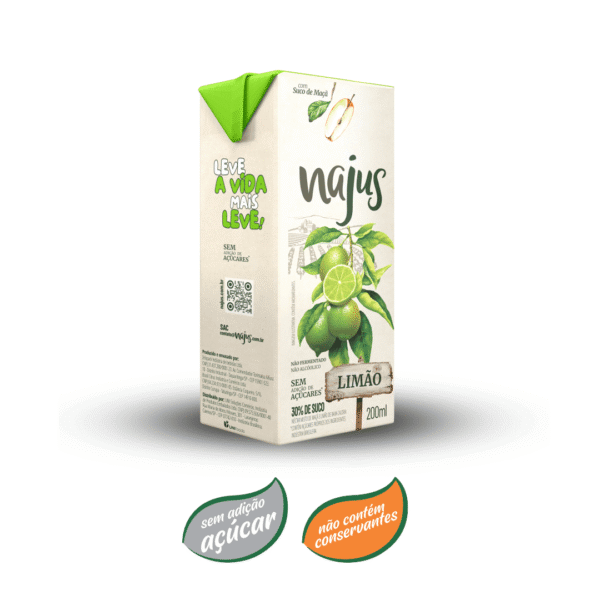 Suco de limão néctar najus 200ml
