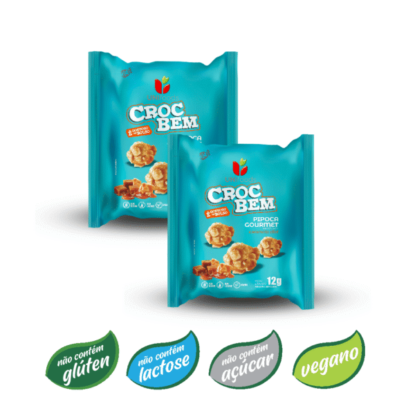 Sachê de pipoca doce caramelo diet 12g
