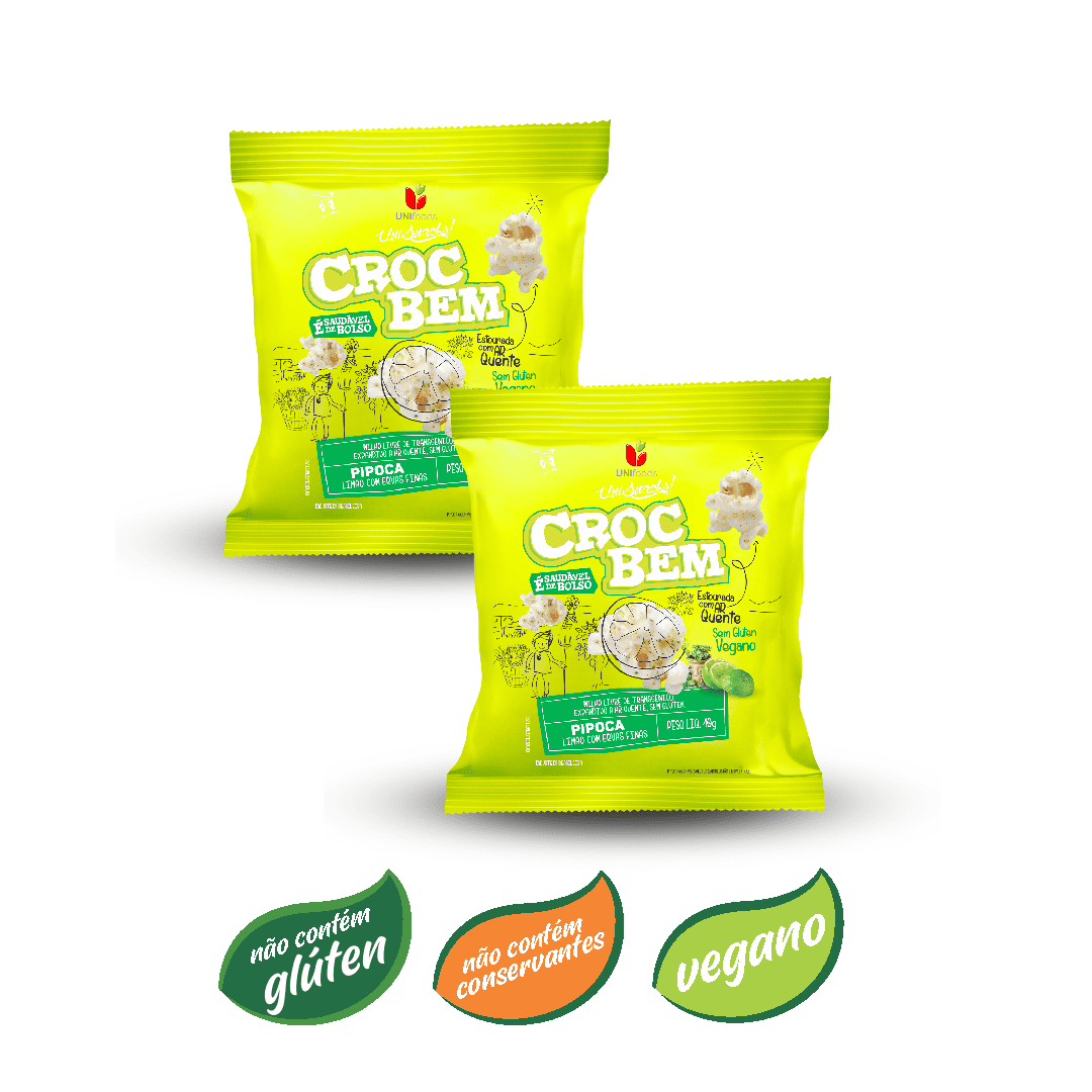 Sachê de pipoca limão com ervas 10g