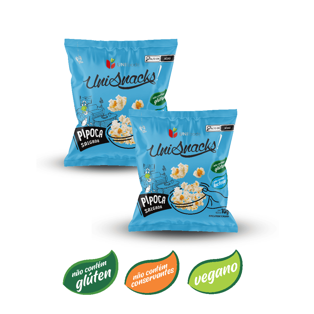 Sachê de pipoca salgada 10g