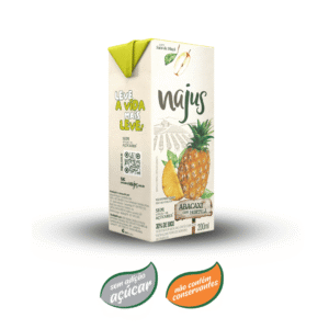 Suco de abacaxi com hortelã néctar najus 200ml