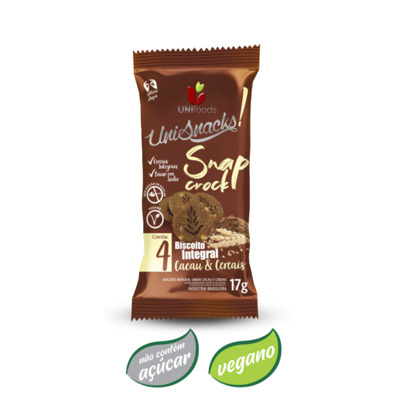 Sachê biscoito integral cacau com cereais 17g